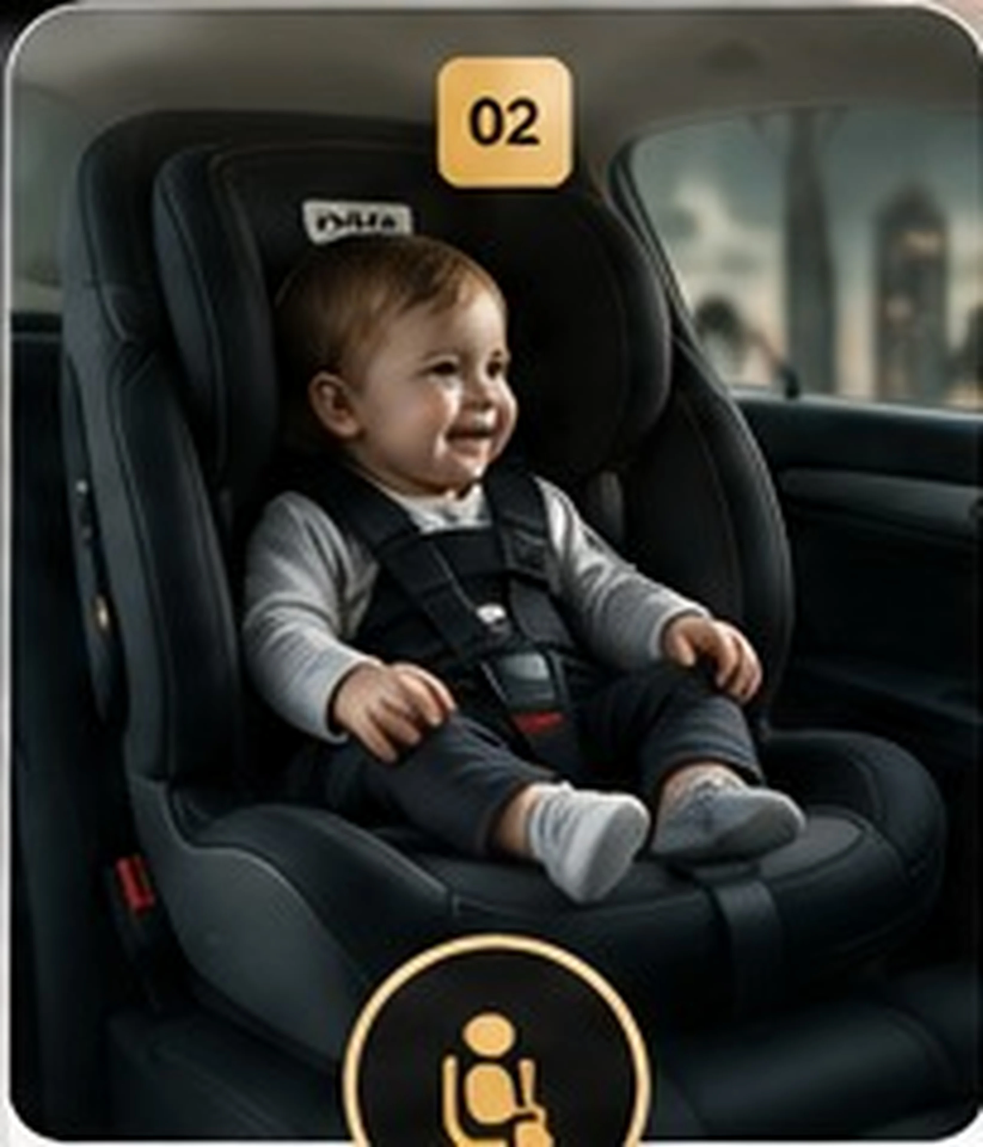 Baby seat and accessible rental support